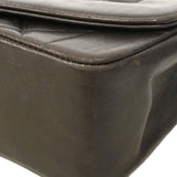 【6hd4381】シャネル ショルダーバッグ ダイアナ チェーンショルダー ラムスキン ブラック ゴールド金具【中古】レディース