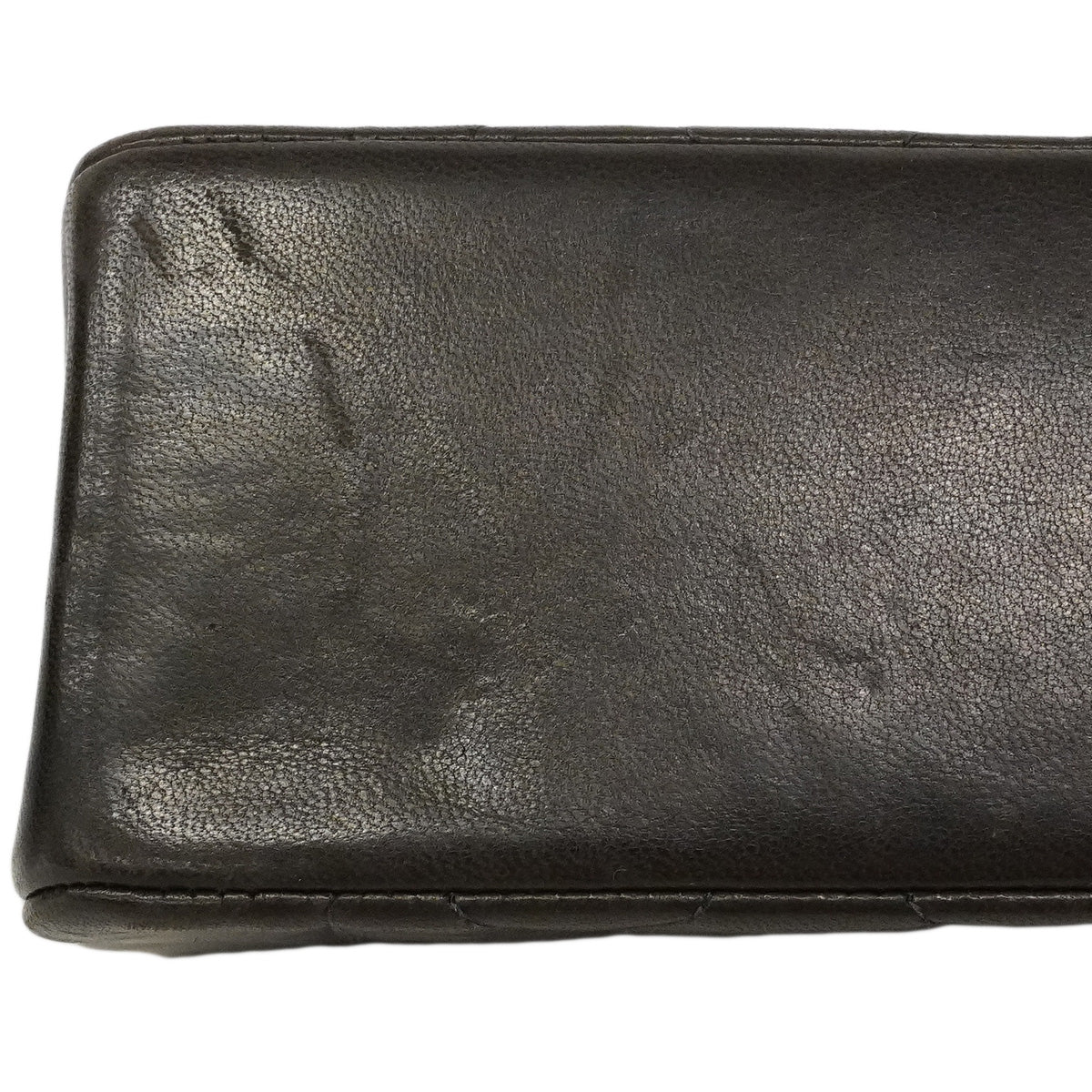 【6hd4381】シャネル ショルダーバッグ ダイアナ チェーンショルダー ラムスキン ブラック ゴールド金具【中古】レディース