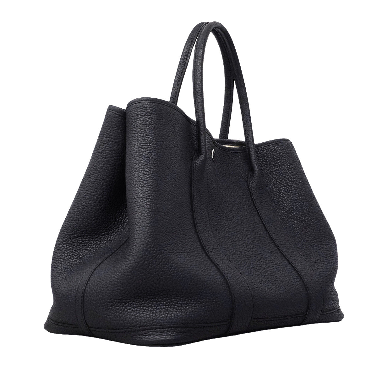 【6hd4382】エルメス トートバッグ ガーデンパーティPM ネゴンダ ブルーニュイ シルバー金具 B刻印【中古】メンズ レディース ユニセックス