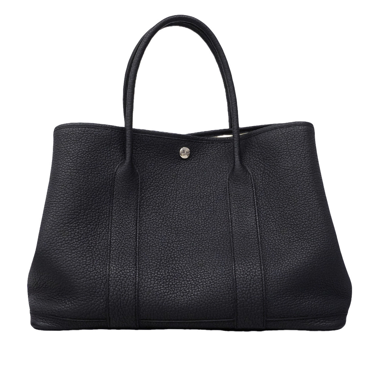 【6hd4382】エルメス トートバッグ ガーデンパーティPM ネゴンダ ブルーニュイ シルバー金具 B刻印【中古】メンズ レディース ユニセックス