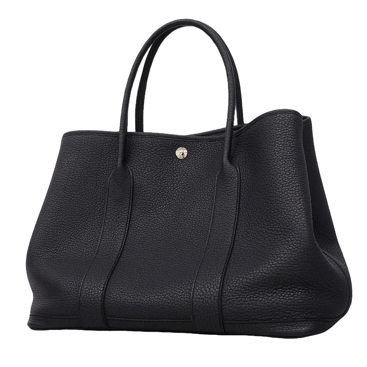 【6hd4382】エルメス トートバッグ ガーデンパーティPM ネゴンダ ブルーニュイ シルバー金具 B刻印【中古】メンズ レディース ユニセックス