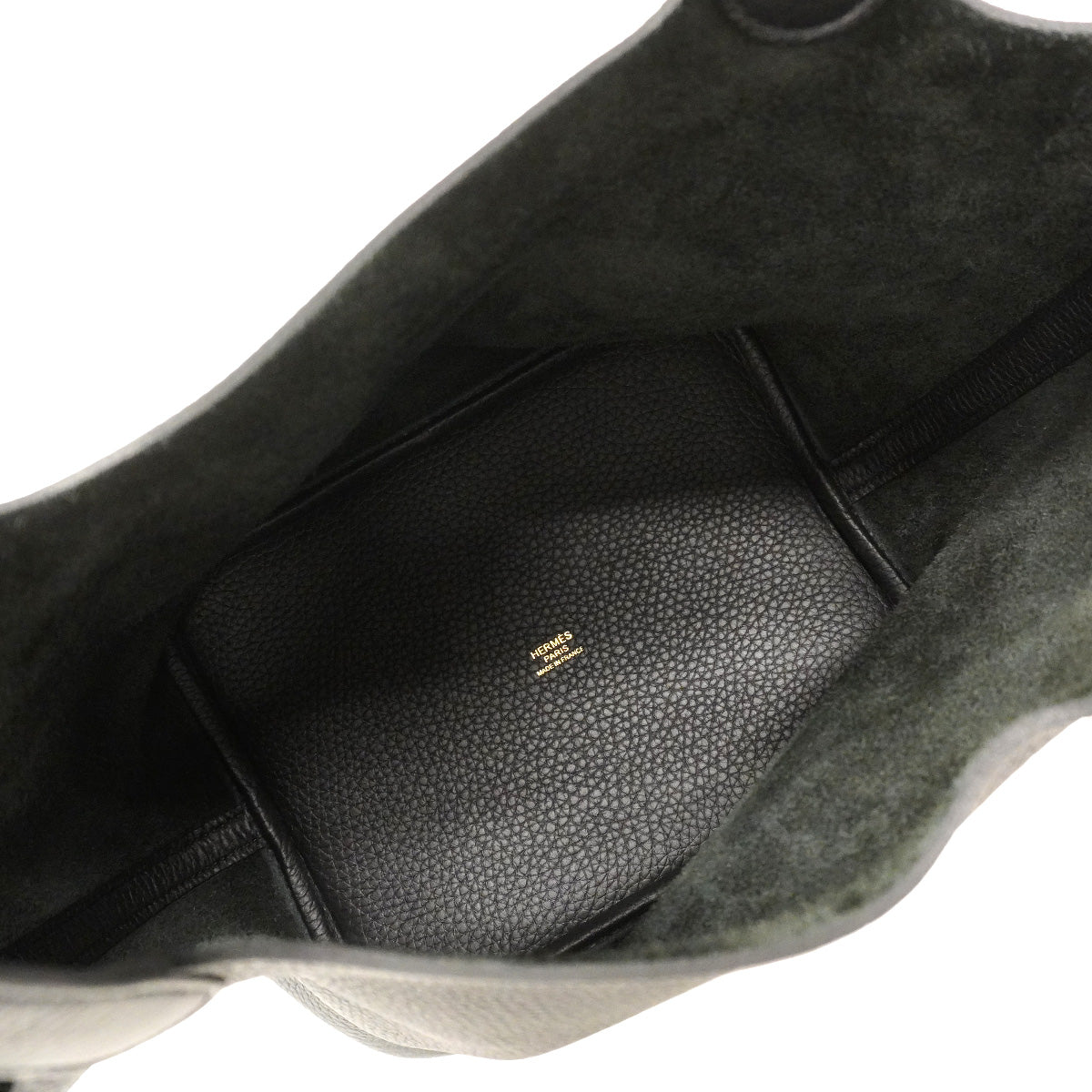 【6hd4383】エルメス ハンドバッグ ピコタンロックMM トリヨンクレマンス ブラック ゴールド金具 W刻印【中古】レディース