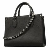【6hd4388】ルイヴィトン ハンドバッグ モノグラム ボールド オンザゴーPM M14576 ブラック 2wayバック【中古】レディース