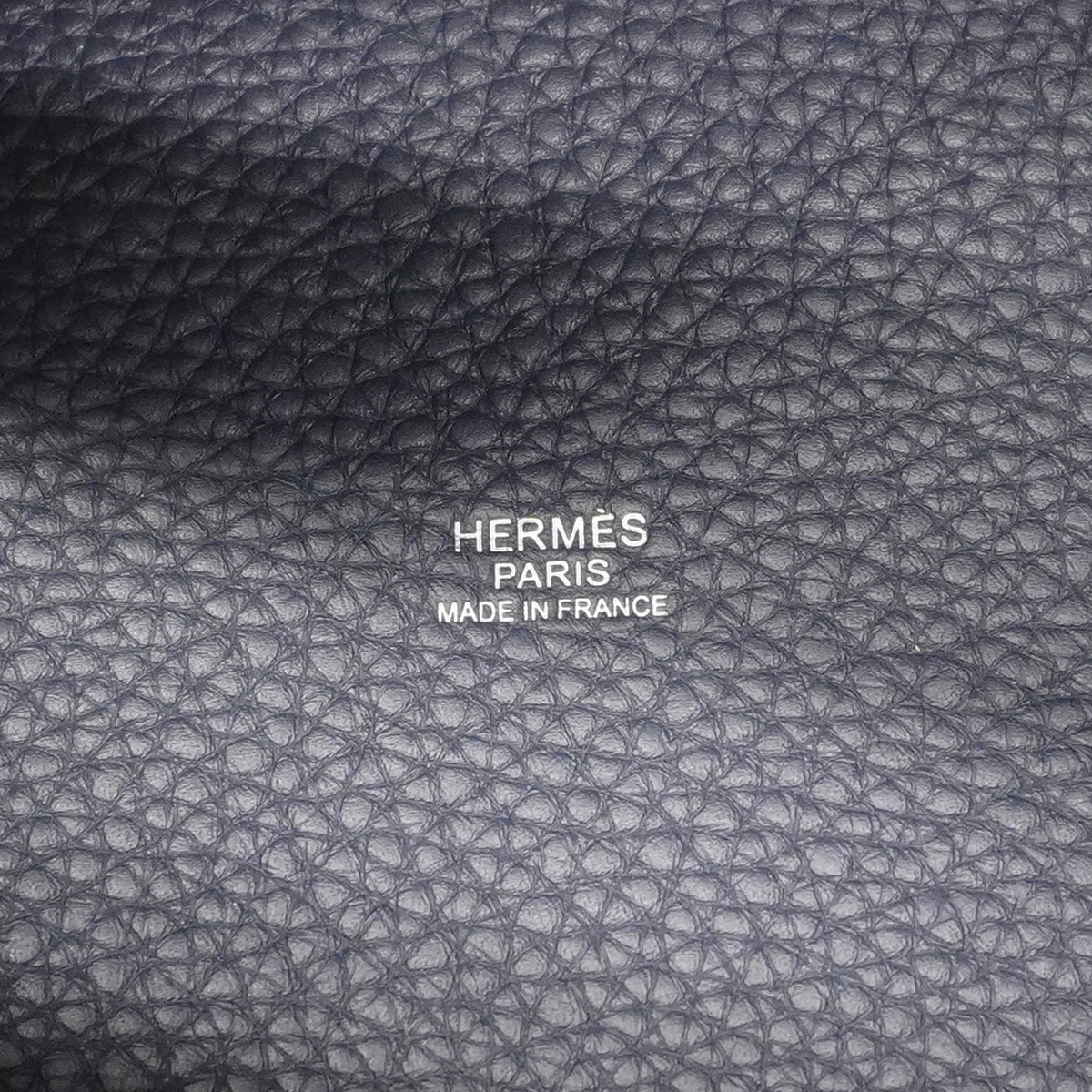 【6hd4389】エルメス ハンドバッグ ピコタンロックPM トリヨンクレマンス ブルーアンクル シルバー金具 K刻印【中古】レディース