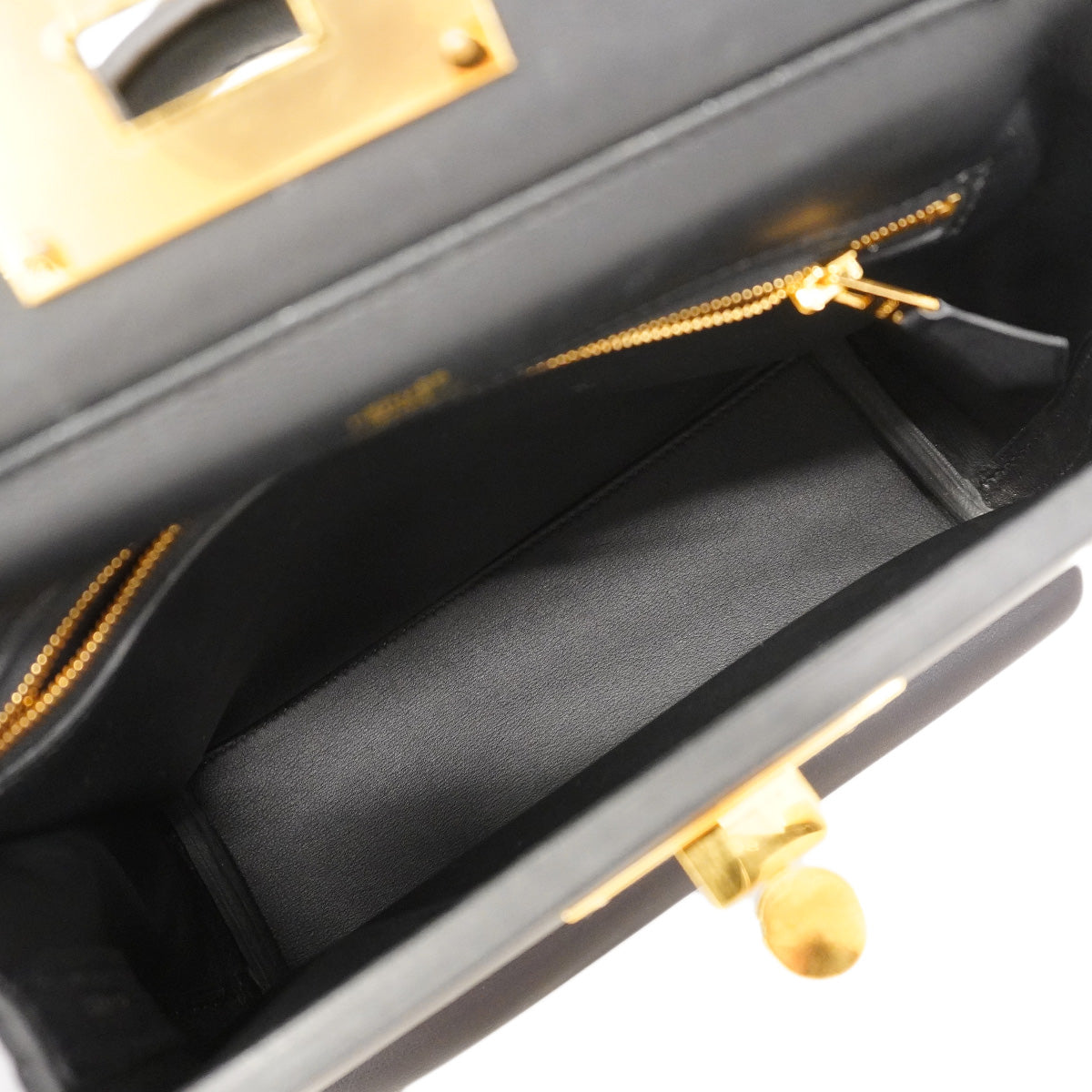 【6hd4390】エルメス ハンドバッグ サックヴァンキャトル21 スイフト ブラック ゴールド金具 W刻印 2wayバック【中古】レディース