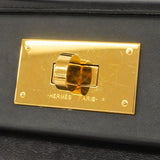 【6hd4390】エルメス ハンドバッグ サックヴァンキャトル21 スイフト ブラック ゴールド金具 W刻印 2wayバック【中古】レディース