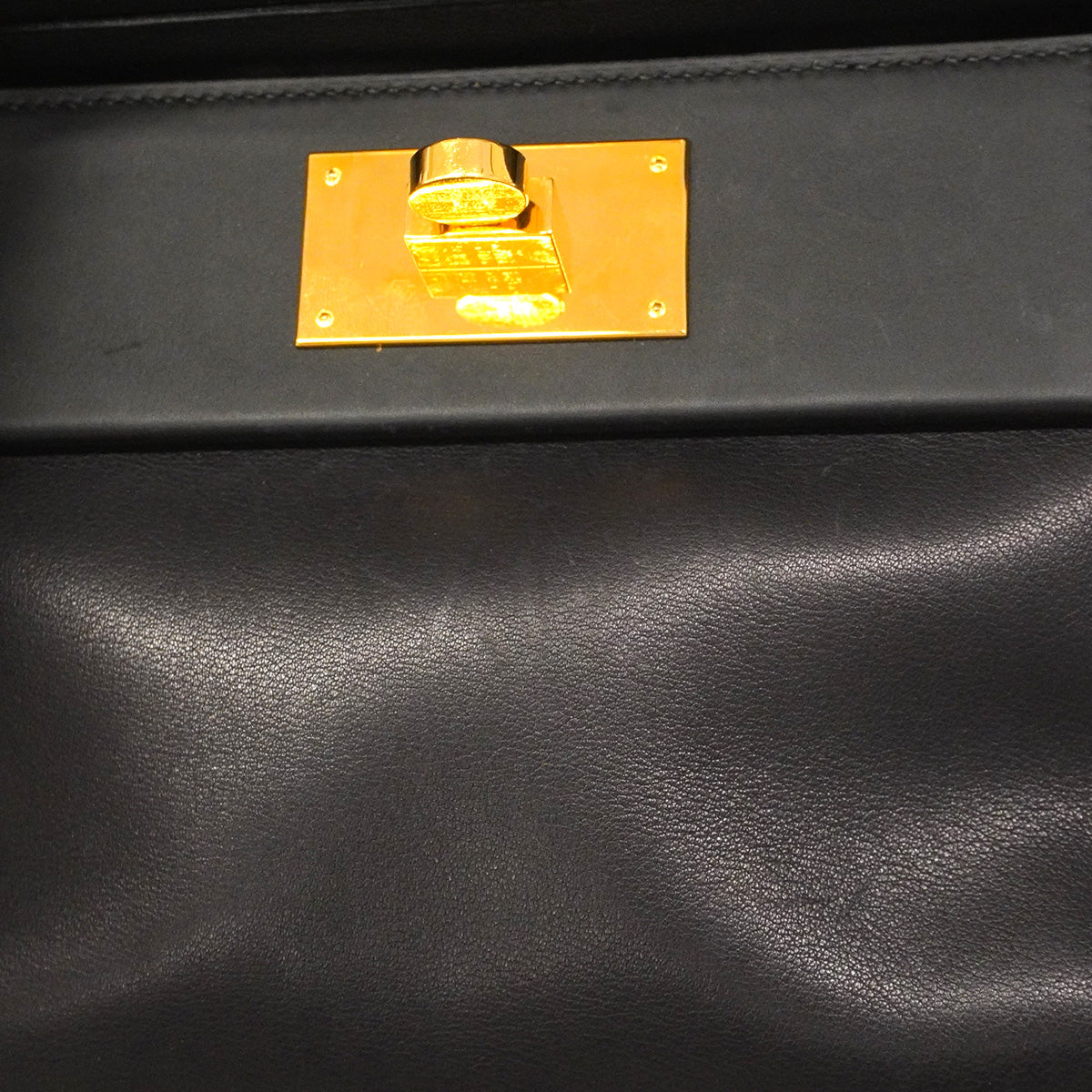 【6hd4390】エルメス ハンドバッグ サックヴァンキャトル21 スイフト ブラック ゴールド金具 W刻印 2wayバック【中古】レディース