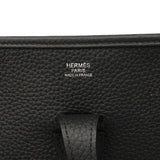 【6hd4391】エルメス ショルダーバッグ エヴリン3PM トリヨンクレマンス ブラック シルバー金具 K刻印【中古】レディース