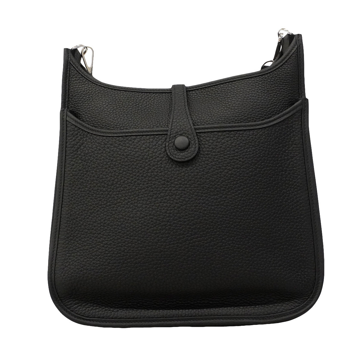 【6hd4391】エルメス ショルダーバッグ エヴリン3PM トリヨンクレマンス ブラック シルバー金具 K刻印【中古】レディース