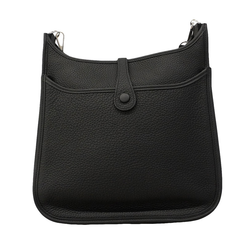 【6hd4391】エルメス ショルダーバッグ エヴリン3PM トリヨンクレマンス ブラック シルバー金具 K刻印【中古】レディース