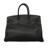 【6hd4395】エルメス ハンドバッグ バーキン35 トゴ ブラック シルバー金具 □L刻印【中古】レディース