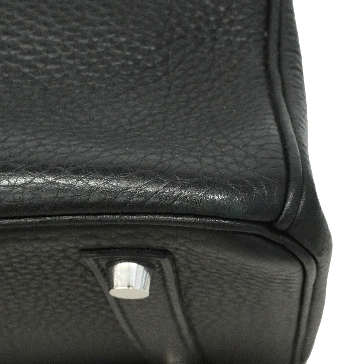 【6hd4395】エルメス ハンドバッグ バーキン35 トゴ ブラック シルバー金具 □L刻印【中古】レディース