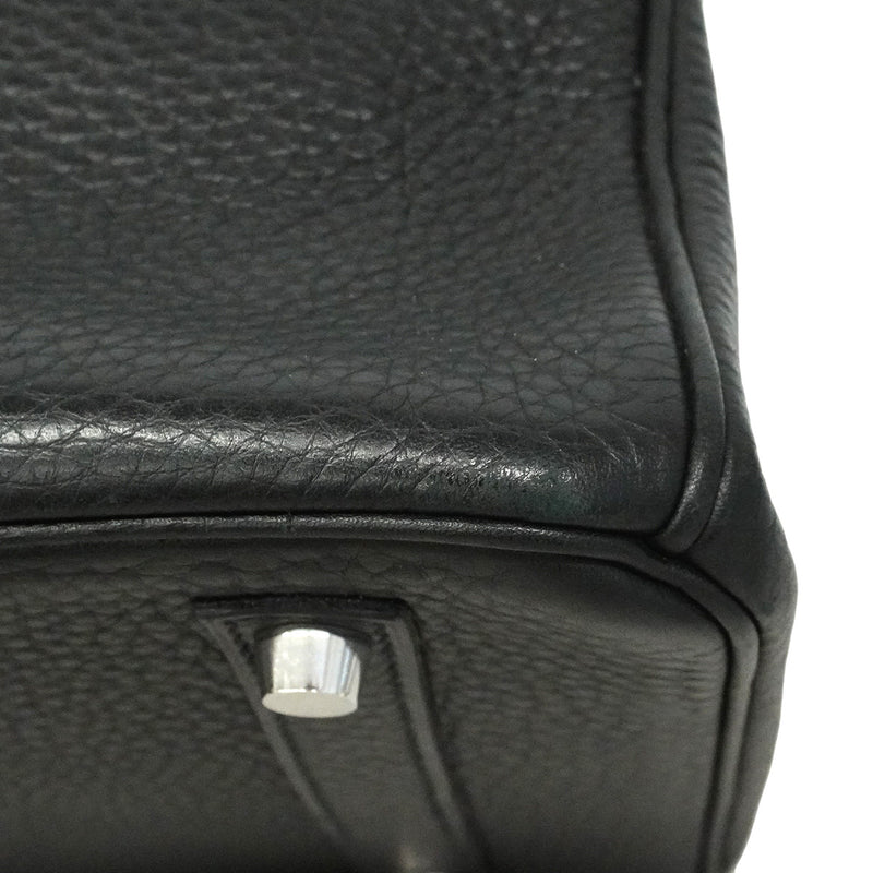 【6hd4395】エルメス ハンドバッグ バーキン35 トゴ ブラック シルバー金具 □L刻印【中古】レディース