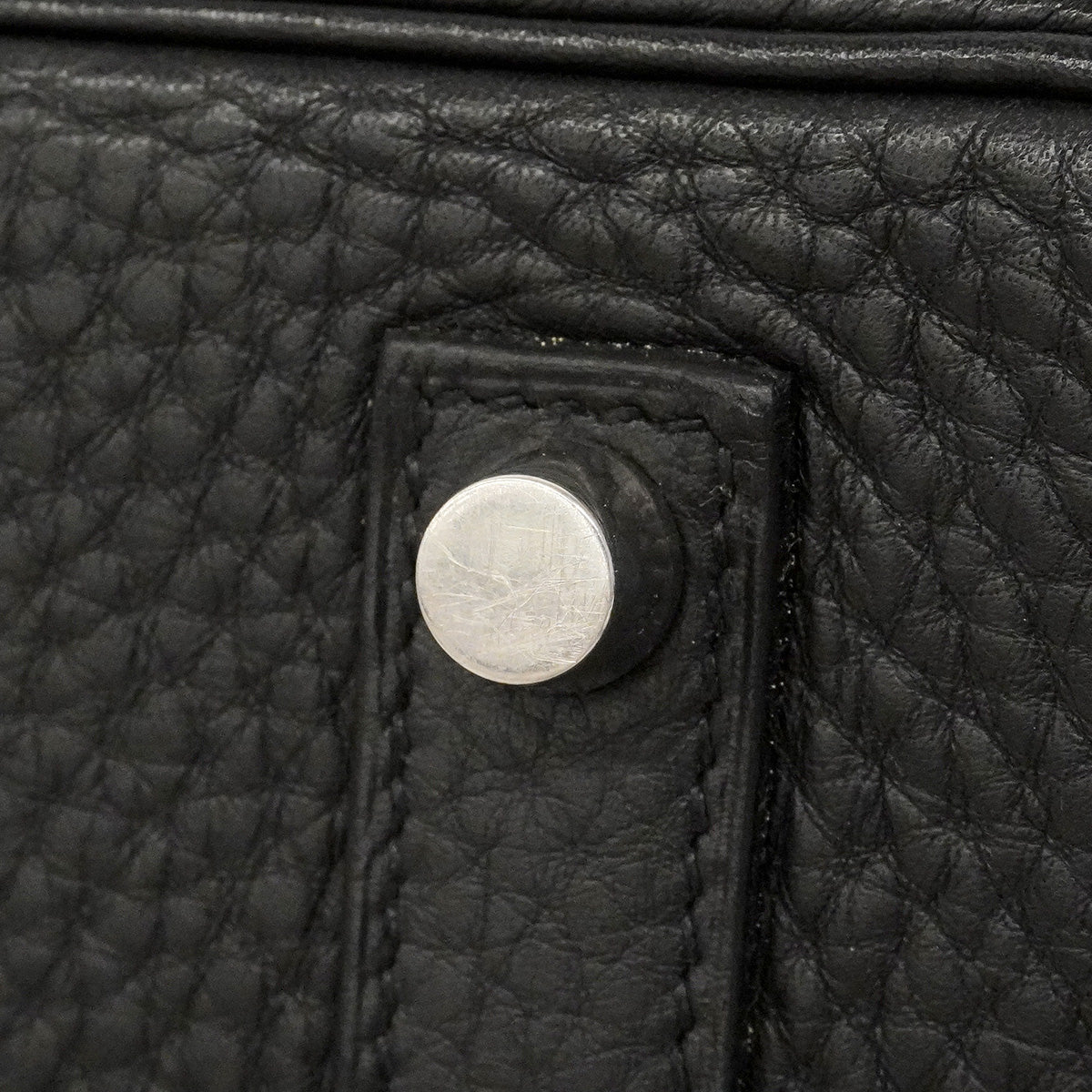 【6hd4395】エルメス ハンドバッグ バーキン35 トゴ ブラック シルバー金具 □L刻印【中古】レディース