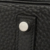 【6hd4395】エルメス ハンドバッグ バーキン35 トゴ ブラック シルバー金具 □L刻印【中古】レディース