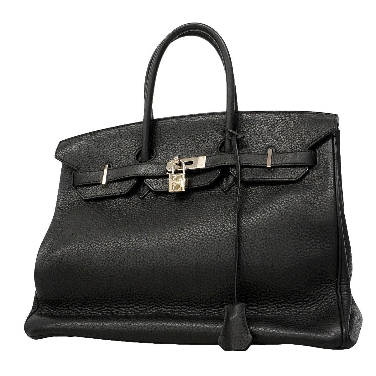【6hd4395】エルメス ハンドバッグ バーキン35 トゴ ブラック シルバー金具 □L刻印【中古】レディース