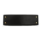 【6hd4404-g】エルメス ハンドバッグ ミニケリー2 ボックスカーフ ブラック ゴールド金具 K刻印 2wayバック【中古】レディース