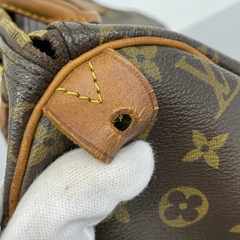 【6he4431】ルイヴィトン ハンドバッグ モノグラム スピーディ30 M41108 ブラウン【中古】レディース
