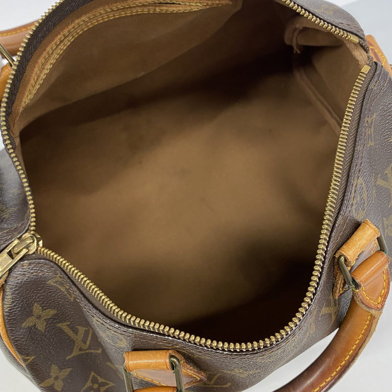 【6he4433】ルイヴィトン ハンドバッグ モノグラム スピーディ30 M41108 ブラウン【中古】レディース
