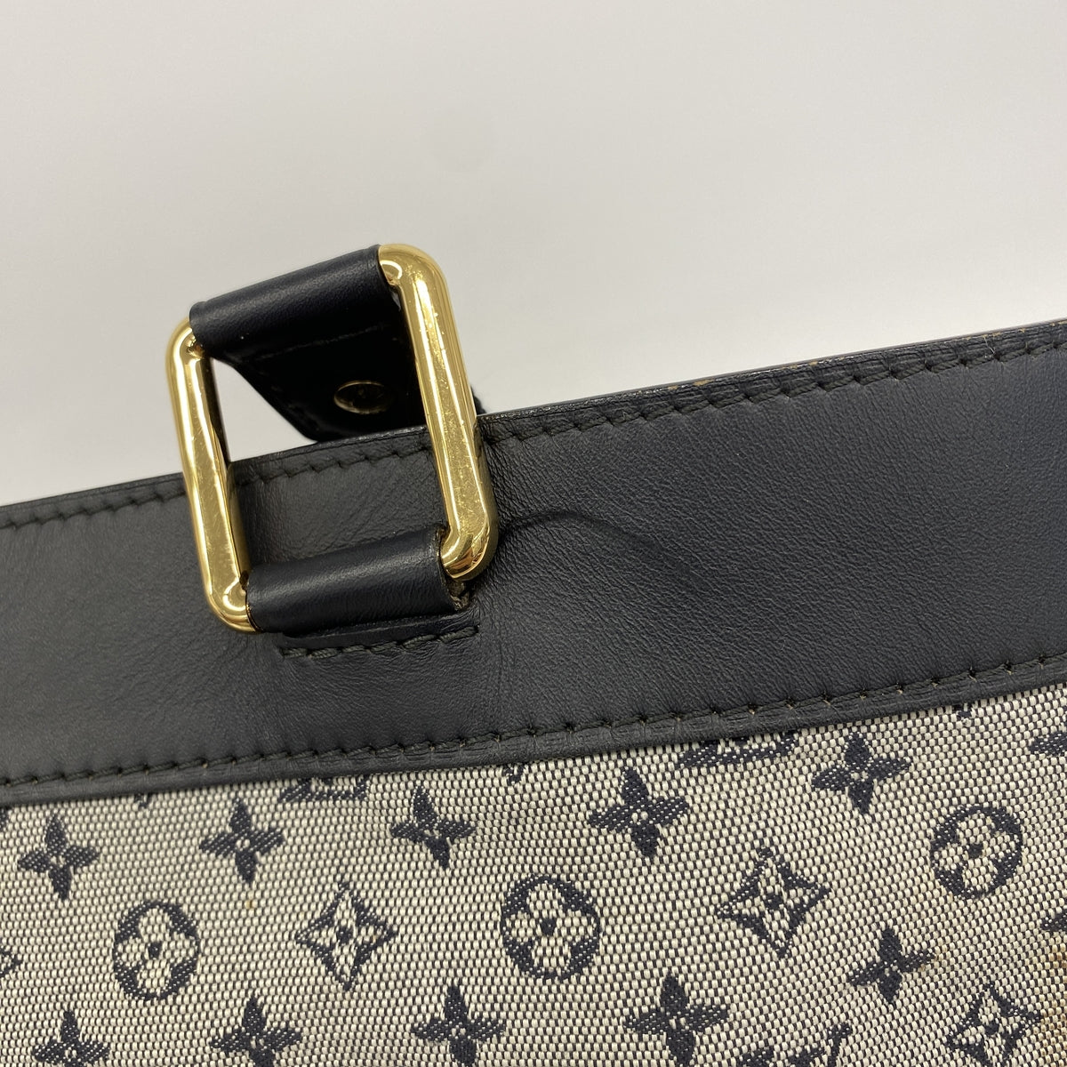 【6he4437】ルイヴィトン トートバッグ モノグラム・ミニ ルシーユGM M92675 ブルー【中古】レディース
