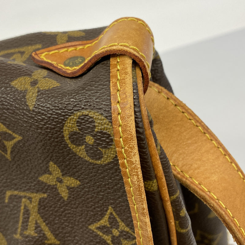【6he4439】ルイヴィトン ショルダーバッグ モノグラム ソミュール35 M42254 ブラウン【中古】レディース