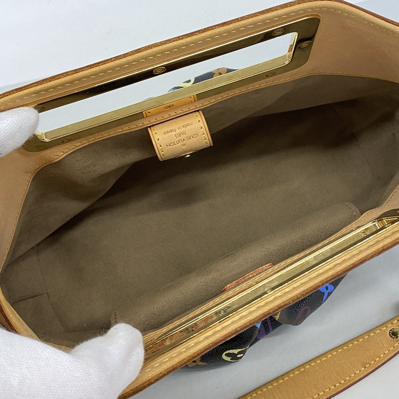 【6he4449-k】ルイヴィトン ハンドバッグ モノグラム・マルチカラー ジュディPM M40258 ノワール 2wayバック【中古】レディース