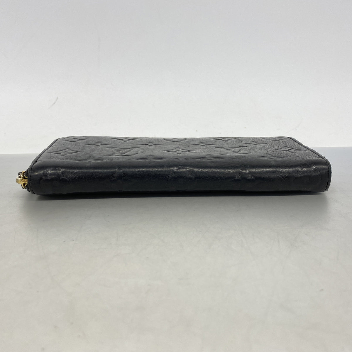 【6he4452-k】ルイヴィトン 長財布 モノグラム・アンプラント ポルトフォイユクレマンス M60171 ノワール【中古】レディース