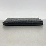 【6he4452-k】ルイヴィトン 長財布 モノグラム・アンプラント ポルトフォイユクレマンス M60171 ノワール【中古】レディース