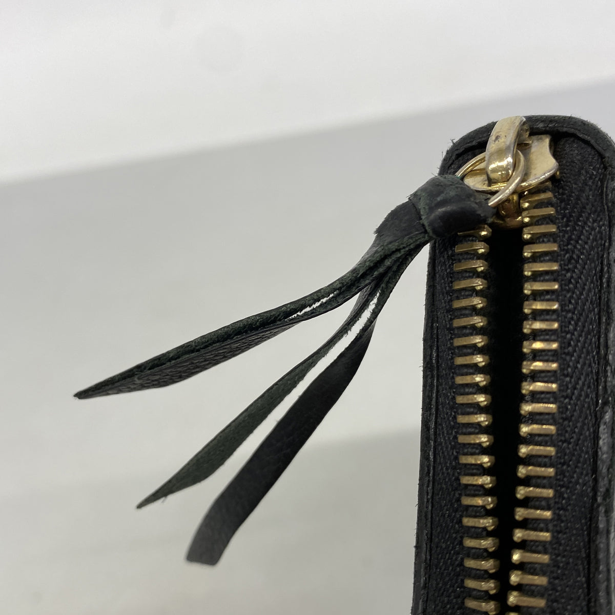 【6he4452-k】ルイヴィトン 長財布 モノグラム・アンプラント ポルトフォイユクレマンス M60171 ノワール【中古】レディース