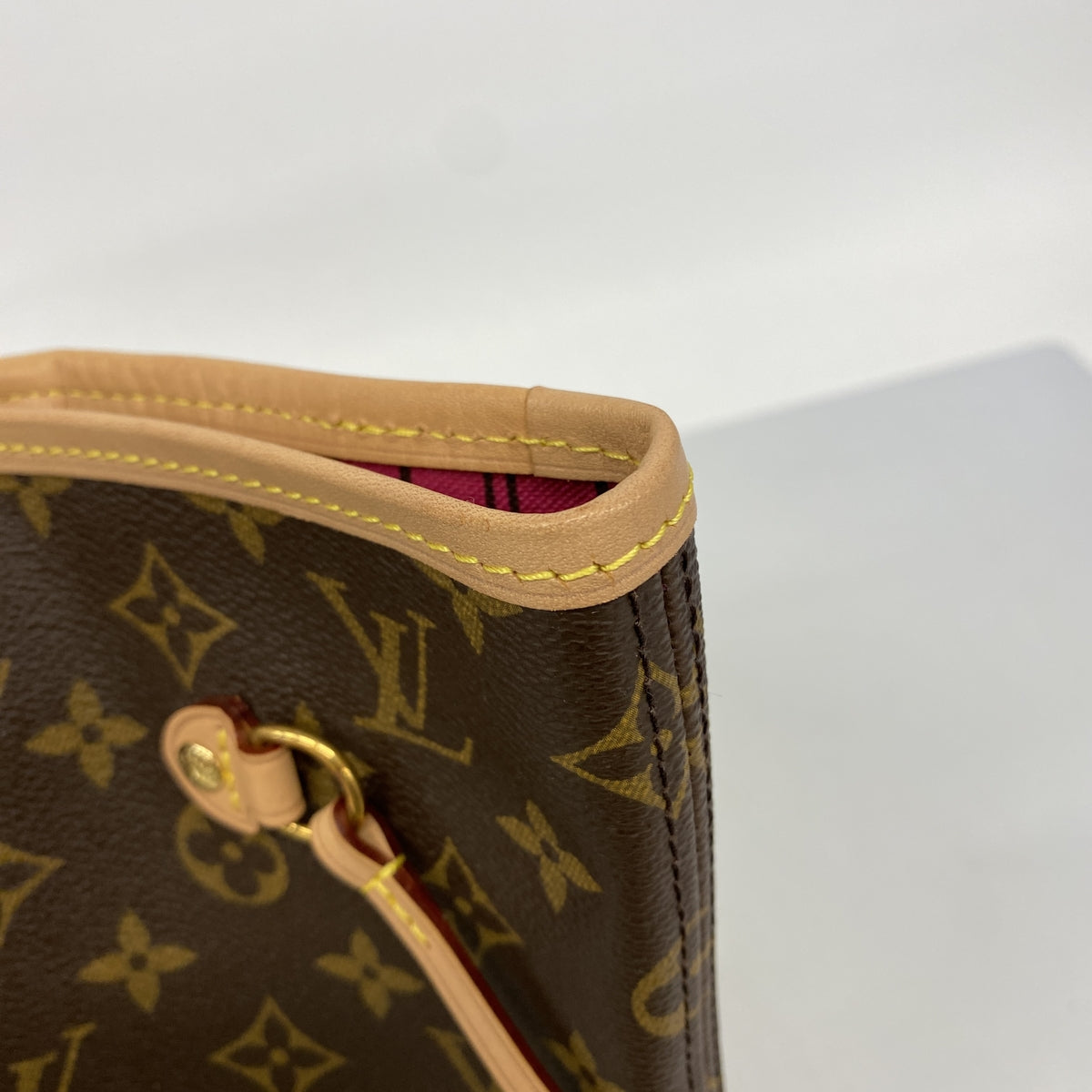 【6he4459】ルイヴィトン トートバッグ モノグラム ネヴァーフルMM M41178 ピヴォワンヌ【中古】レディース