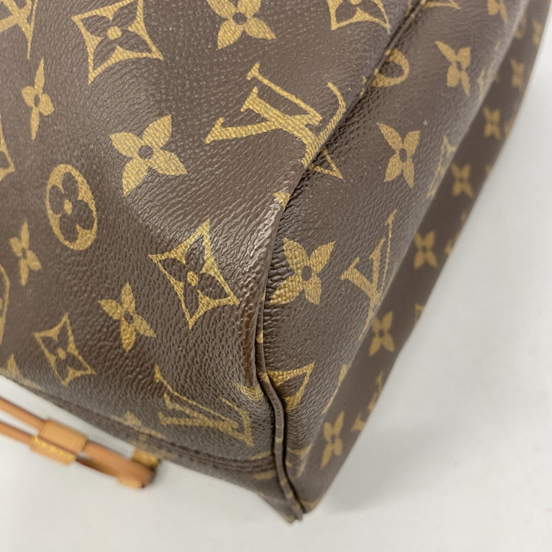 【6he4459】ルイヴィトン トートバッグ モノグラム ネヴァーフルMM M41178 ピヴォワンヌ【中古】レディース