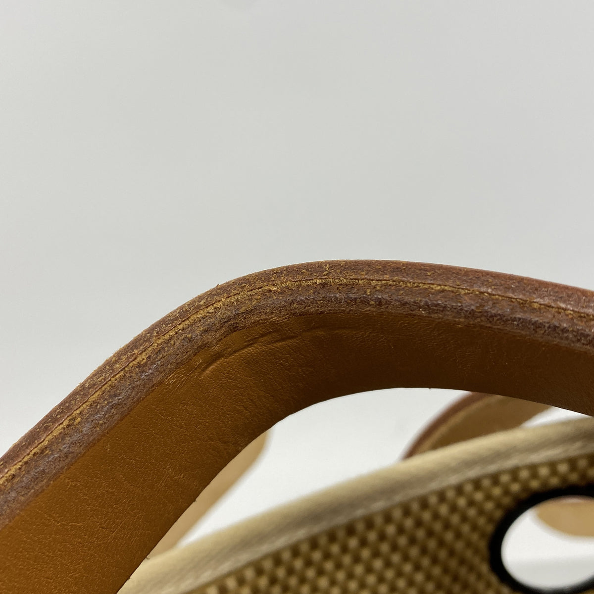 【6he4460】エルメス ハンドバッグ エールバッグMM トワルGM ナチュラル シルバー金具 □G刻印 2wayバッグ【中古】レディース