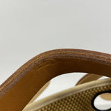 【6he4460】エルメス ハンドバッグ エールバッグMM トワルGM ナチュラル シルバー金具 □G刻印 2wayバッグ【中古】レディース