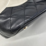 【6he4461】シャネル トートバッグ カンボン ラムスキン ブラック シルバー金具【中古】レディース