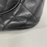 【6he4461】シャネル トートバッグ カンボン ラムスキン ブラック シルバー金具【中古】レディース