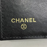 【6he4462】シャネル 財布 マトラッセ キャビアスキン ブラック シャンパンゴールド金具【中古】レディース