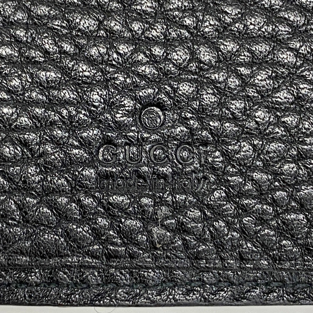 【6he4465】グッチ キーケース 131960 レザー ブラック シャンパンゴールド金具【中古】メンズ レディース ユニセックス