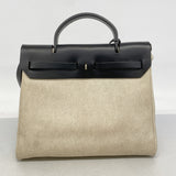 【6he4466】エルメス ハンドバッグ エールバッグPM トワルアッシュ ブラック シルバー金具 □D刻印 2wayバッグ【中古】レディース