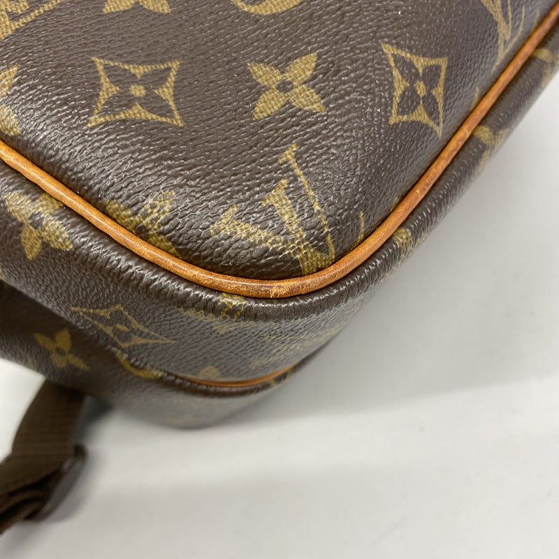 【6he4471】ルイヴィトン ショルダーバッグ モノグラム リポーターPM M45254 ブラウン【中古】レディース