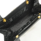 【6he4477】サルヴァトーレフェラガモ トートバッグ ヴァラ レザー ブラック ゴールド金具【中古】レディース