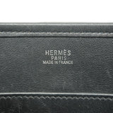 【6he4482】エルメス ショルダーバッグ エヴリン1GM トワルオフィシエ ブラック シルバー金具 □H刻印【中古】レディース