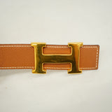 【6he4484】エルメス ベルト コンスタンスベルト クシュベル ゴールド イエロー ゴールド金具 〇Y刻印【中古】メンズ レディース ユニセックス