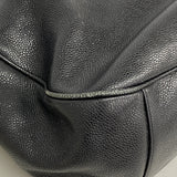 【6he4492-k】シャネル チェーントート キャビアスキン ブラック ゴールド金具【中古】レディース