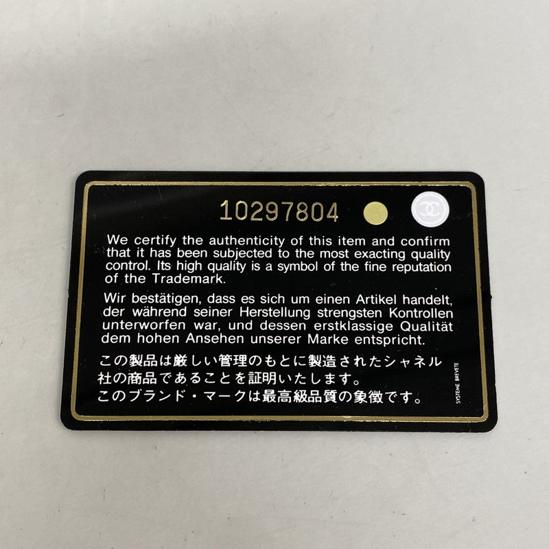 【6he4493-k】シャネル 財布 キャビアスキン ブラック ゴールド金具【中古】レディース