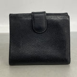 【6he4493-k】シャネル 財布 キャビアスキン ブラック ゴールド金具【中古】レディース