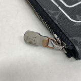 【6he4494-k】ルイヴィトン クラッチバッグ モノグラム・エクリプス フラッシュiPadポーチ M64449 ブラック フラグメントデザイン【中古】メンズ