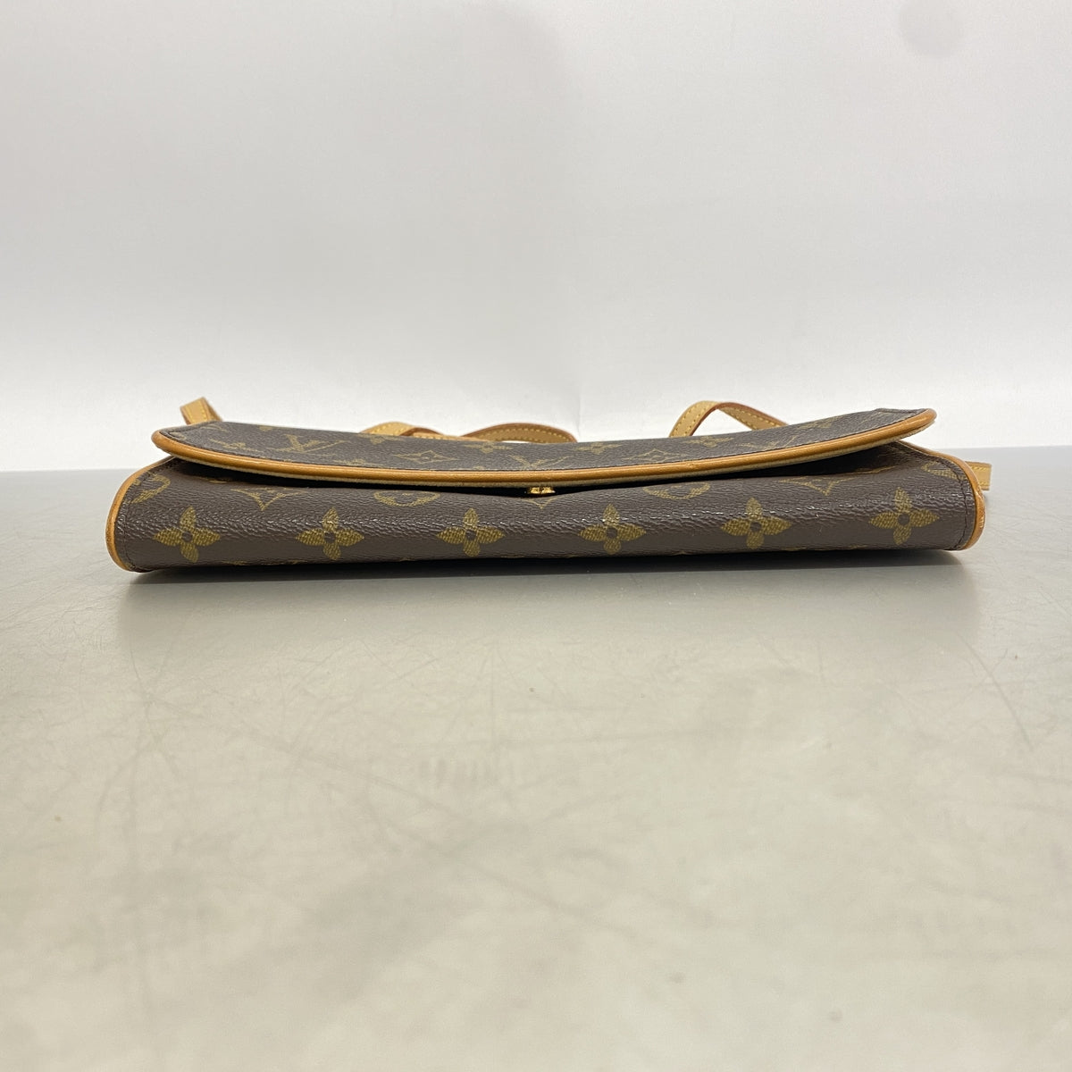【6he4500】ルイヴィトン ショルダーバッグ モノグラム ポシェットツインGM M51852 ブラウン【中古】レディース