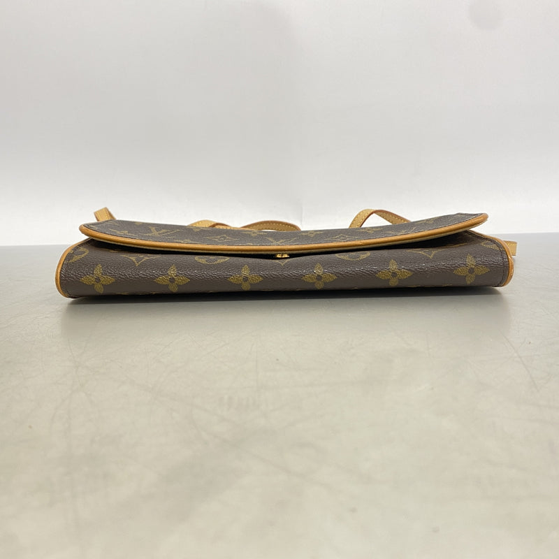 【6he4500】ルイヴィトン ショルダーバッグ モノグラム ポシェットツインGM M51852 ブラウン【中古】レディース