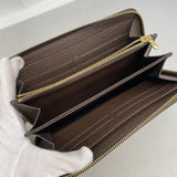 【6he4501】ルイヴィトン 長財布 ダミエ ジッピーウォレット N60015 エベヌ【中古】メンズ レディース ユニセックス