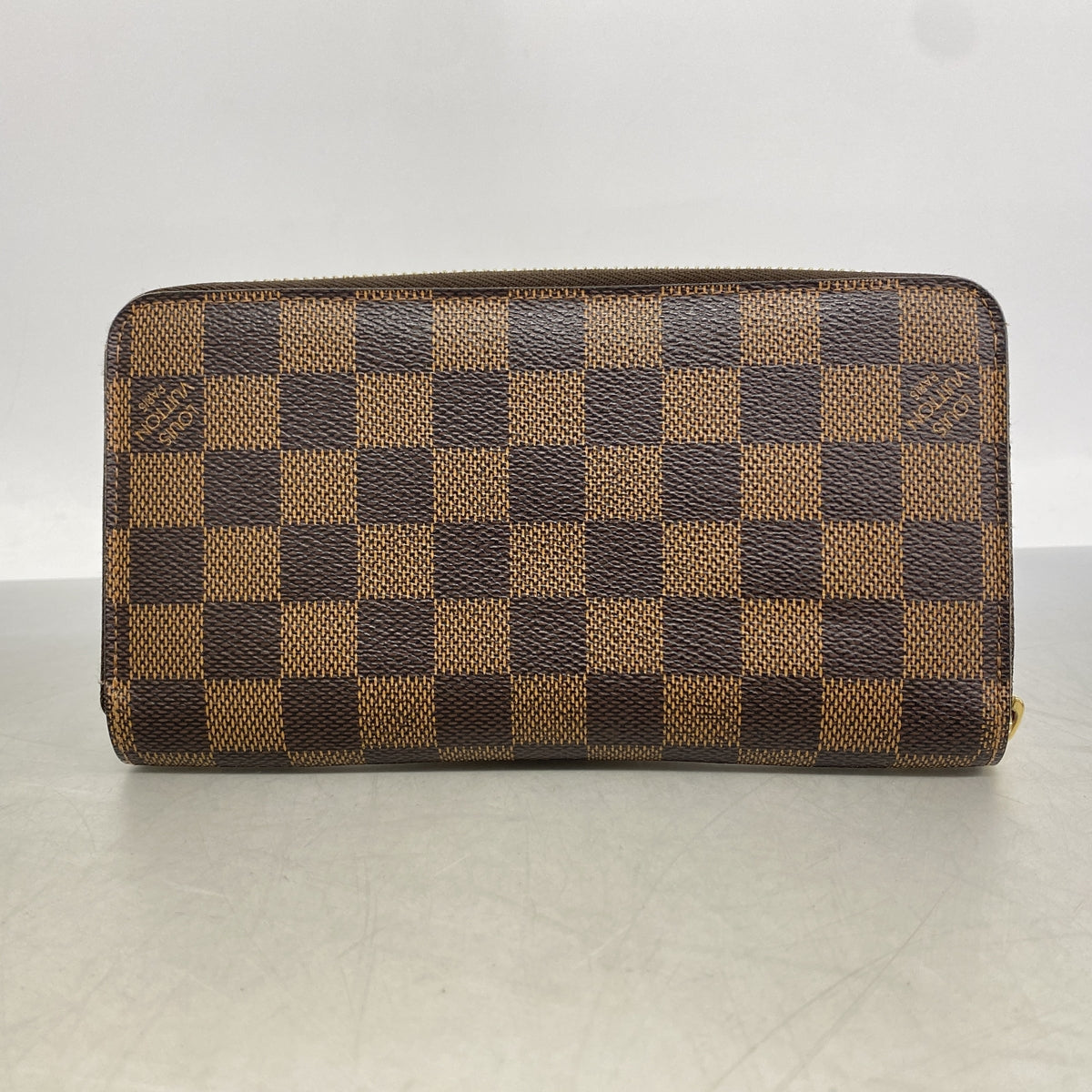 【6he4501】ルイヴィトン 長財布 ダミエ ジッピーウォレット N60015 エベヌ【中古】メンズ レディース ユニセックス